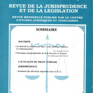 revue de la jurisprudence et de la legistation n°6 JUIN 1998