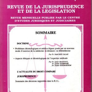 revue de la jurisprudence et de la legistation n°9 NOVOMBRE 1998
